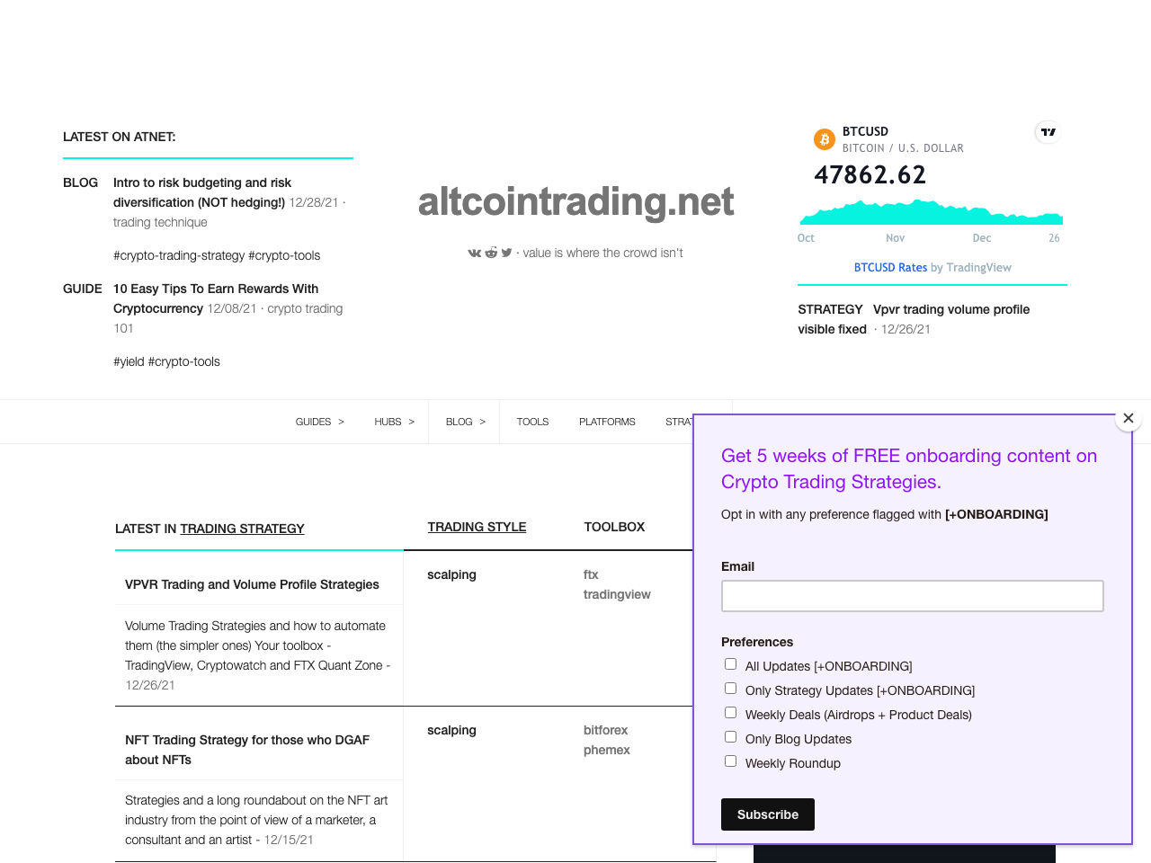 Trading screenshot