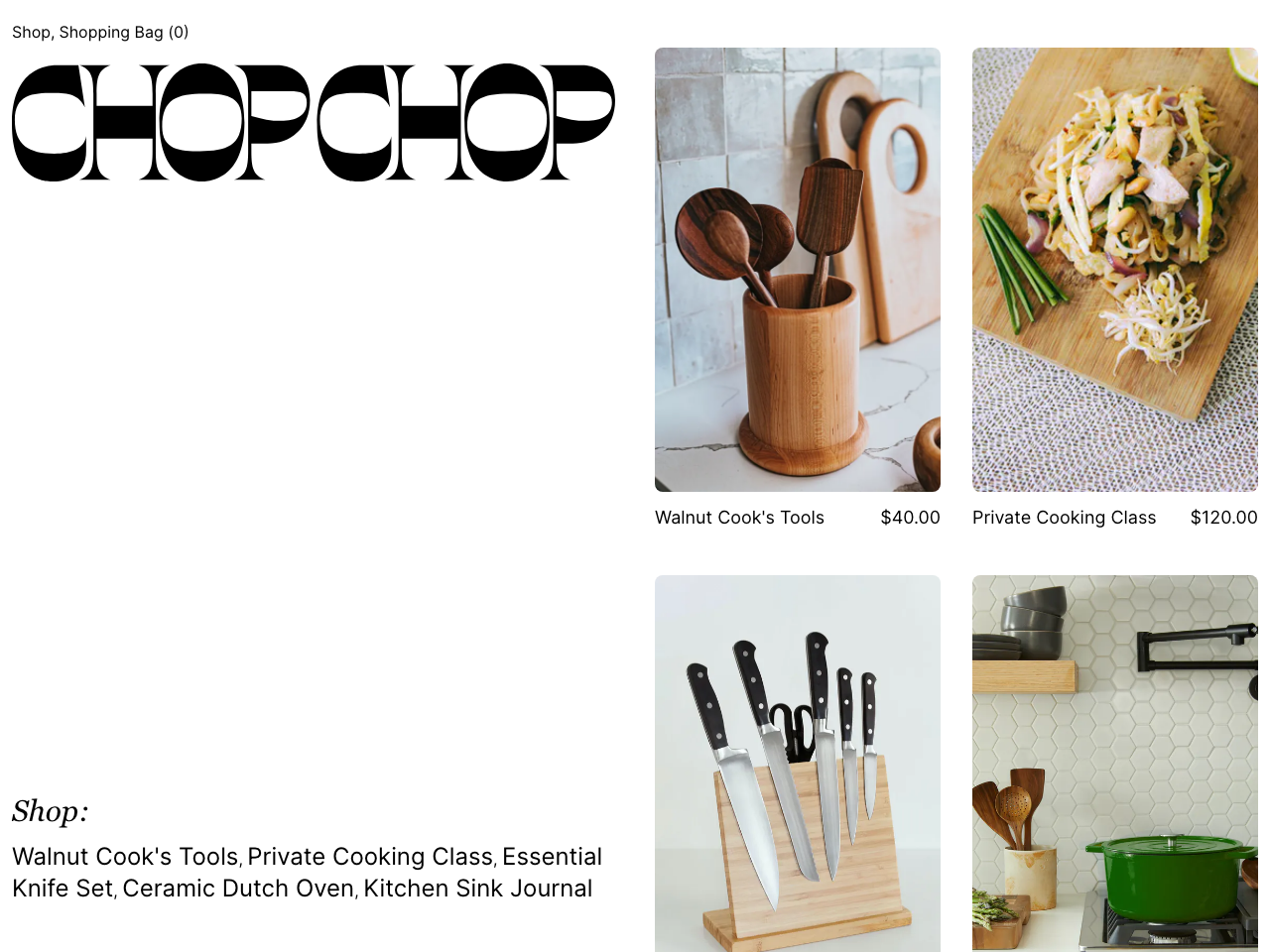 ChopChop Shop screenshot