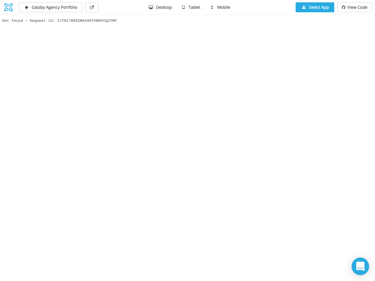 Gatsby Agency Portfolio screenshot