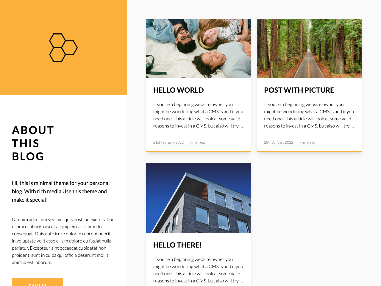 Flotiq Gatsby Blog 2 – Modern screenshot