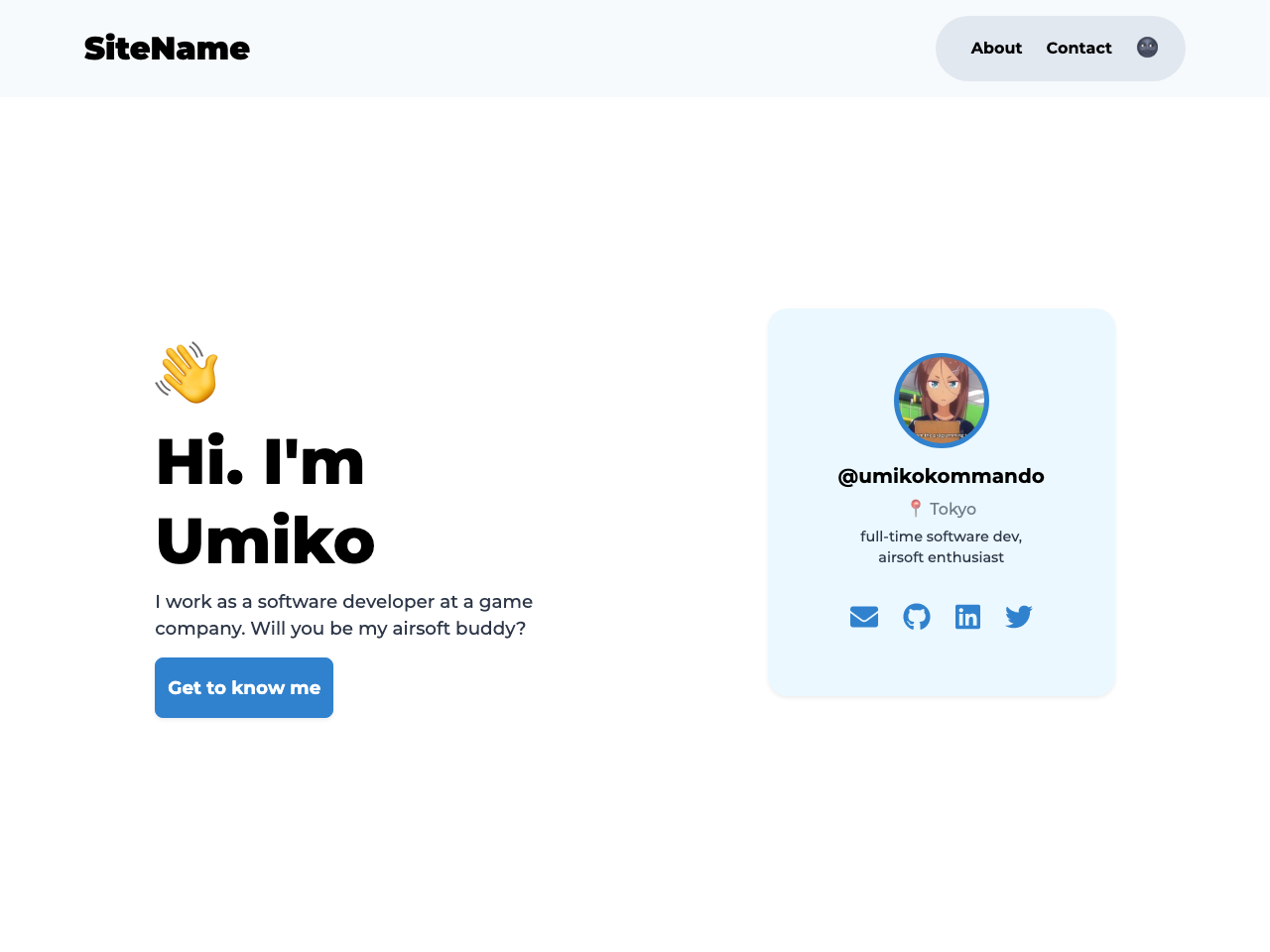Gatsby Personal Portfolio screenshot