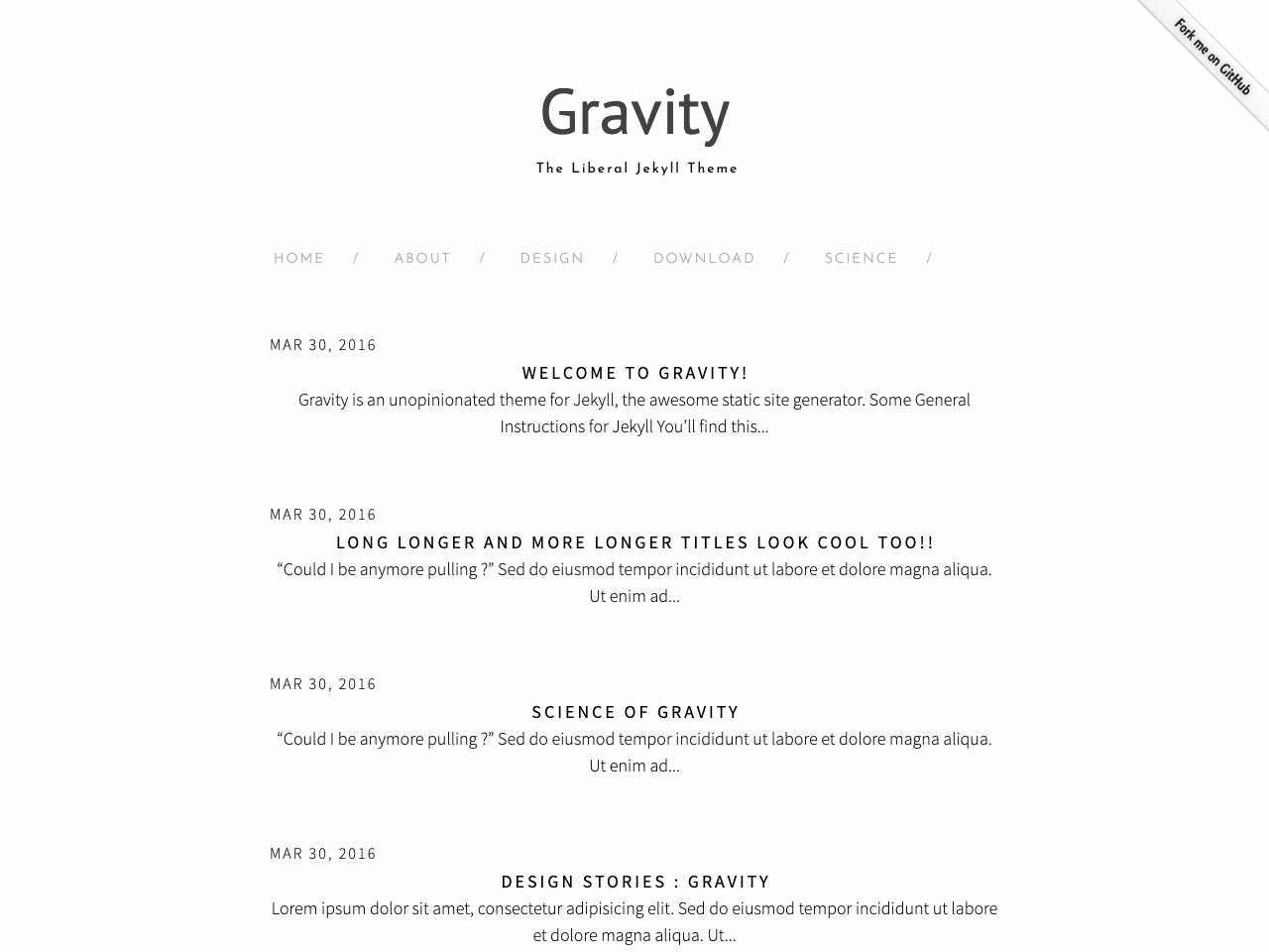 Gravity screenshot