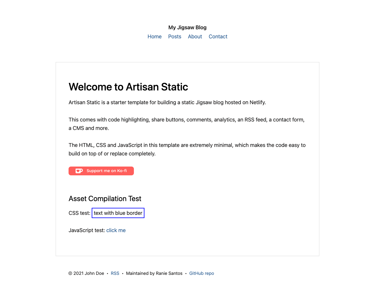 Artisan Static screenshot