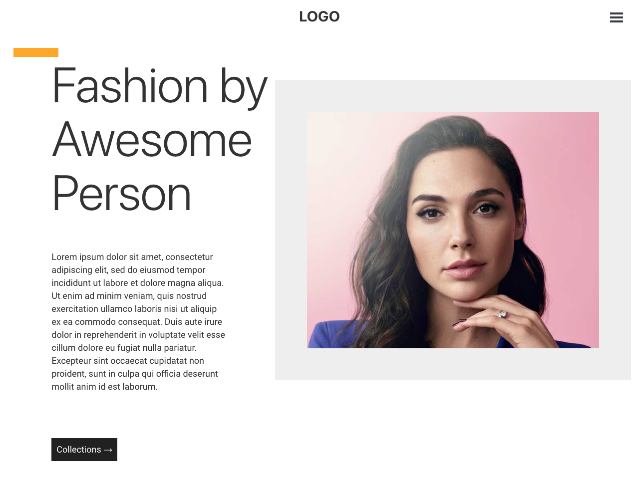 Gatsby Fashion Portfolio screenshot