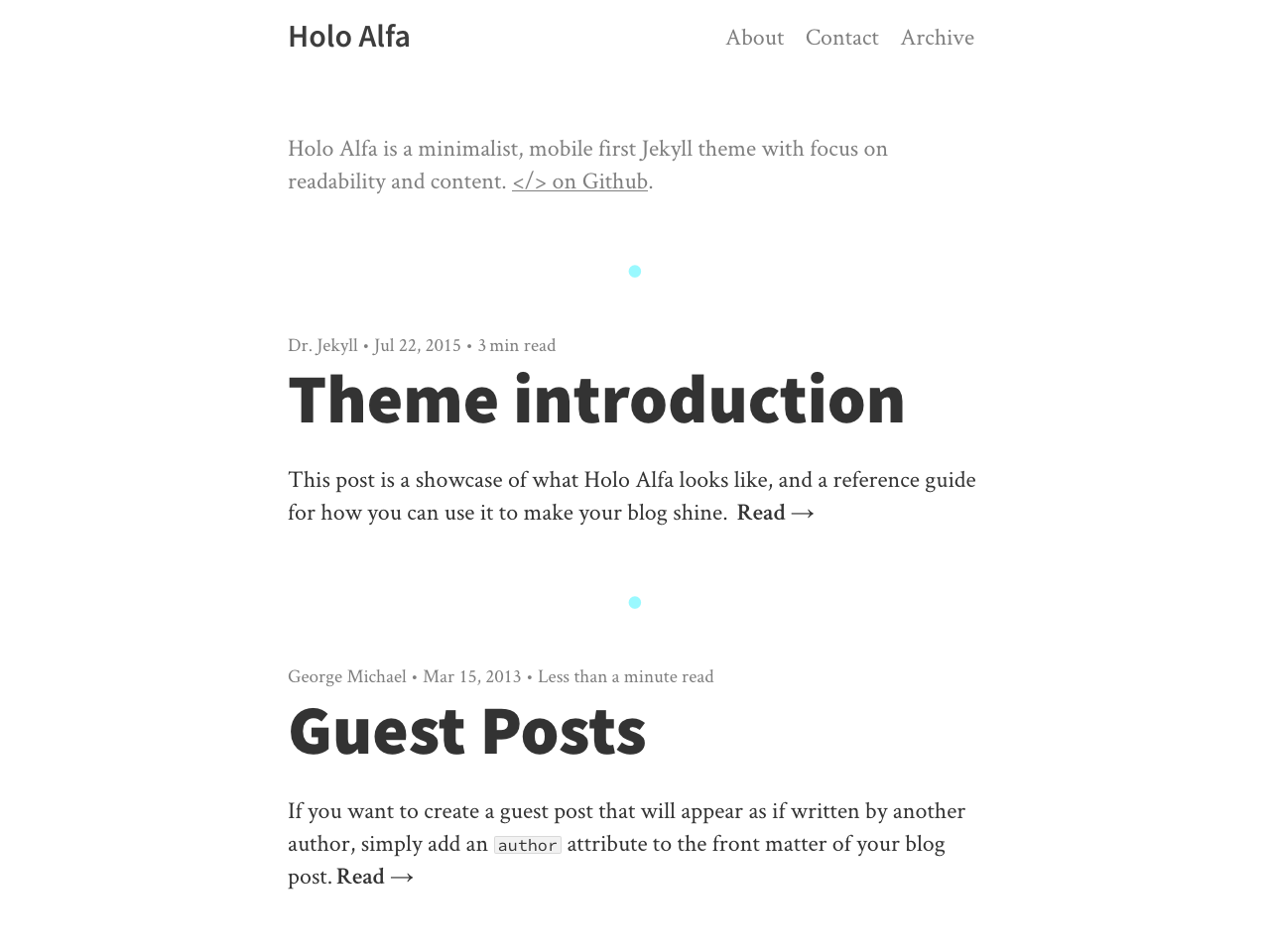 Holo Alfa screenshot