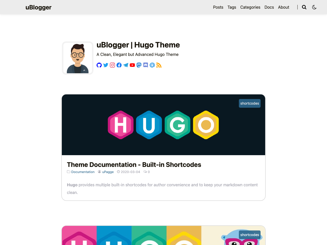 uBlogger screenshot