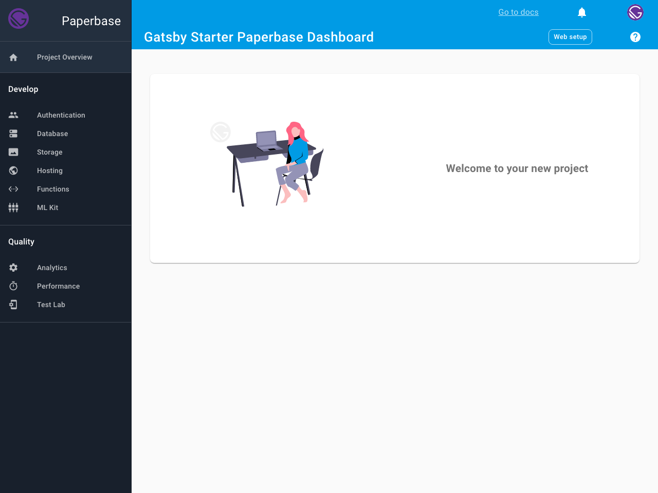 Gatsby Starter Paperbase screenshot