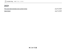 brutalist-blog screenshot