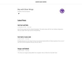 Blog Starter screenshot