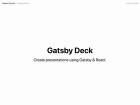 Gatsby Starter Deck screenshot