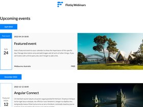 Flotiq Gatsby Event 2 – Weekly View Calendar screenshot
