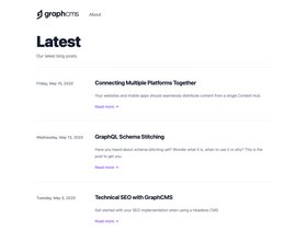 GraphCMS Blog screenshot