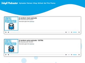 jekyll Podcaster screenshot
