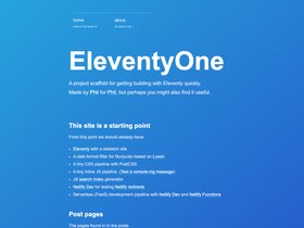 Eleventyone screenshot