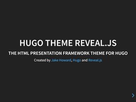 Revealjs screenshot