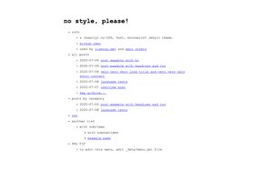 no style, please! screenshot