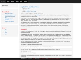 Jekyll Clean screenshot