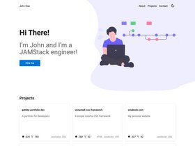 Gatsby Portfolio Dev screenshot